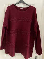 Ladies burgundy jumper for sale  STIRLING