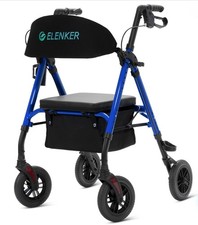 ELENKER® KLD-9218 Andador Rollator Todo Terreno com Rodas Não Pneumáticas de 8” Novo comprar usado  Enviando para Brazil