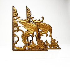 Suportes de prateleira de ferro fundido – Design de grifo dourado – Conjunto de 2 comprar usado  Enviando para Brazil