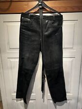 Lederhose schwarz ledergürtel gebraucht kaufen  München