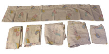 Conjunto de berço 5 peças Sleepytime Bears vintage década de 1980 + lençóis valance rosa azul amarelo comprar usado  Enviando para Brazil