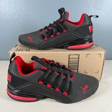 Tênis de corrida masculino Puma preto e vermelho tamanho 9,5 malha comprar usado Tênis de corrida masculino Puma preto e vermelho tamanho 9,5 malha comprar usado  Enviando para Brazil