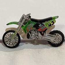 Usado, Kawasaki Pro Circuit Motocross Bike 43 Mini Modelo Bicicleta Brinquedo Verde e Preto comprar usado  Enviando para Brazil