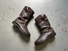 Usado, Botas de trabalho vintage anos 90 Sancho engenheiro motociclista couro marrom UE 43 M9.5 comprar usado  Enviando para Brazil