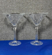 Crystal martini glasses for sale  Wayne