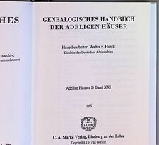 Genealogisches handbuch freihe gebraucht kaufen  Koblenz