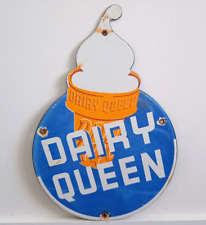 Usado, Placa de metal esmalte porcelana sorvete vintage Dairy Queen tamanho 12 x 8 comprar usado  Enviando para Brazil