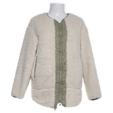 Bershka, kurtka zimowa, damska, rozmiar: XS, zielono-biała, poliester, sztuczne futro #Y8c, używany na sprzedaż  PL