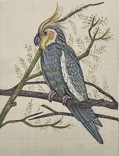Silk painting bird d'occasion  Expédié en Belgium