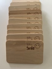 10x frühstücksbrettchen holz gebraucht kaufen  Glückstadt
