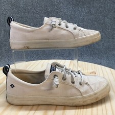 Tênis Sperry Shoes Feminino 8M Crest Vibe Top Baixo com Cadarço STS99250 Lona Branca comprar usado  Enviando para Brazil