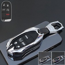 Usado, Capa chave de carro liga de zinco silicone para Jeep Cherokee Dodge Chrysler 200 300 comprar usado  Enviando para Brazil