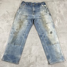 Jeans espantalho THRASHED Carhartt joelho duplo B01 DNM 36x30 (ajuste 35x30) Sun Fade comprar usado  Enviando para Brazil