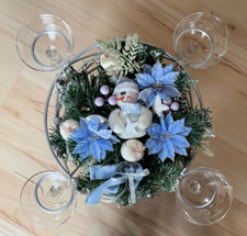 Adventskranz weihnachten glass gebraucht kaufen  Bad Birnbach