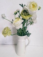 Artificial flowers white for sale  Warrington