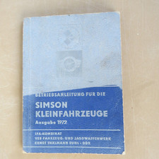 Betriebsanleitung simson klein gebraucht kaufen  Deutschland
