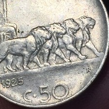 50 centesimi leoni usato  San Bonifacio
