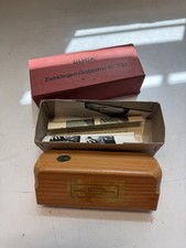 Raspador de rebarba vintage alemão Ulmia para carpintaria. Ziehklingen Gratzieher Nr. 732 comprar usado  Enviando para Brazil
