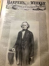 1858 harper weekly for sale  Lock Haven