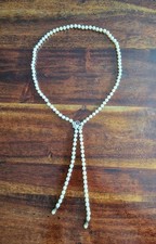 Perlenkette silber clip gebraucht kaufen  Bönningstedt
