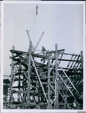 1942 Photo Beam é abaixado em moldura de navios estrela de navio de carga canadense 6X8 comprar usado  Enviando para Brazil