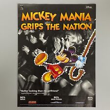 MICKEY MANIA SUPER NINTENDO SEGA MEGA DRIVE MEGA-CD 1994 VINTAGE ANÚNCIO RETRÔ comprar usado  Enviando para Brazil