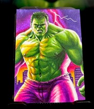 2024 Marvel Hulk esboço de arte preliminar original 1/1 por DUKE, usado comprar usado  Enviando para Brazil