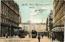 Cpa lyon carrefour d'occasion Cpa lyon carrefour d'occasion  Expédié en France