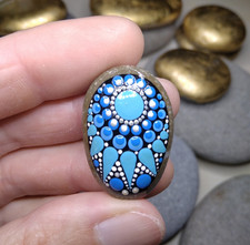 Mandala stein blau gebraucht kaufen  Friedrichshafen