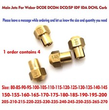 73401 Weber IDF DCOE carburador jatos principais 1 pedido contém 4 peças TAMANHO 80-250 comprar usado 73401 Weber IDF DCOE carburador jatos principais 1 pedido contém 4 peças TAMANHO 80-250 comprar usado  Enviando para Brazil