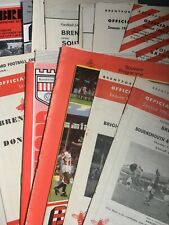Brentford home programmes for sale  LICHFIELD