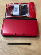 Console Nintendo 3DS XL vermelho × preto SPR-001 testado com carregador cartão stylus #94, usado comprar usado  Enviando para Brazil