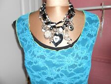 Debardeur turquoise dentelle d'occasion  France