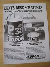 Isopon p38 dents for sale  BRISTOL