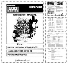 Perkins seria 100 Instrukcja warsztatowa silnika PDF na sprzedaż Perkins seria 100 Instrukcja warsztatowa silnika PDF na sprzedaż  PL
