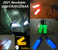 Hágalo usted mismo Luz LED flexible ojos para Iron Man Batman BlackPanther Máscara Casco Cosplay segunda mano  Embacar hacia Mexico