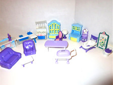 Lote de 18 peças de móveis vintage para casa de bonecas dos anos 80 My Sweet Home Kameny, usado comprar usado  Enviando para Brazil