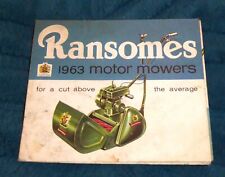 ransomes cylinder lawnmower for sale  ILMINSTER