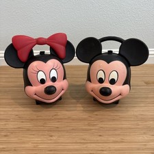 Usado, Lancheiras com garrafa térmica Walt Disney Minnie e Mickey Mouse Aladdin comprar usado  Enviando para Brazil