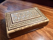 Vintage inlaid wooden for sale  BARNSTAPLE