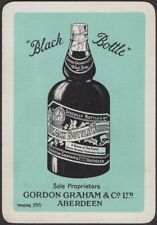 Cartas de baralho carta única Old Wide Gord GRAHAM BLACK BOTTLE WHISKY publicidade A comprar usado  Enviando para Brazil