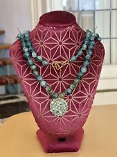 Collana fluorite naturale usato  Genova