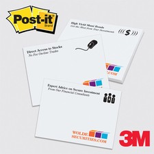 Notas Post-it® - 3M - Promoção impressa personalizada. 500 a 50 folhas almofadas. 3" x 4" comprar usado  Enviando para Brazil