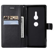  Pour Sony Xperia XZ2  Etui Housse Portefeuille Cuir Synthétique , używany na sprzedaż  Wysyłka do Poland