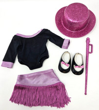 Traje de baile y tap brillante American Girl de 18" con zapatos de tap ¡como tú! segunda mano  Embacar hacia Mexico