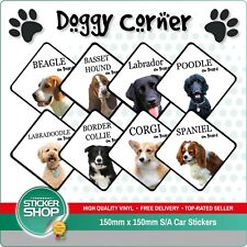 Cachorro A Bordo Carro Adesivo/Ventosa sinal várias raças disponíveis comprar usado  Enviando para Brazil