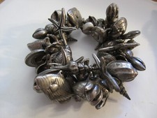 Pulseira Betsy Gay Hart, vida marinha estrela do mar conchas peixes peixes de combate japoneses comprar usado  Enviando para Brazil