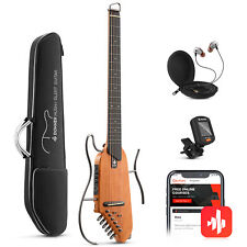 Guitarra elétrica acústica de viagem Donner HUSH™ I para prática silenciosa/desempenho comprar usado  Enviando para Brazil