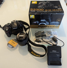 Câmera Digital SLR Nikon D3300 24.2 MP Preta (Kit com Lente AF-S VR 18-55mm) comprar usado  Enviando para Brazil