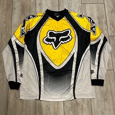 Camiseta Masculina Vintage Amarela/Preta FOX MOTORSPORTS Motocross Grande Respirável comprar usado  Enviando para Brazil